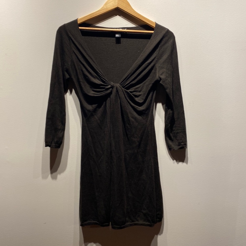 DKNYC Black V-Neck Tunic Top